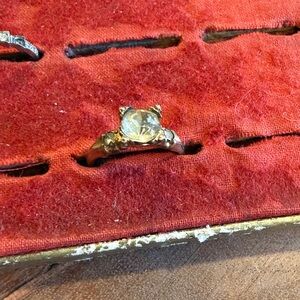 Gold Filled Vintage Engagement Ring Size 5